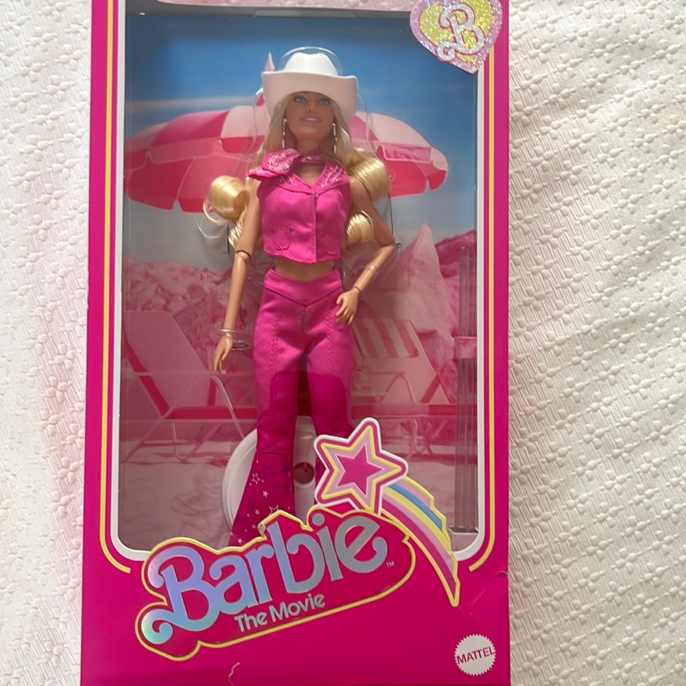 Barbie Movie Margot Robbie Cowgirl Barbie Doll - New in box!
